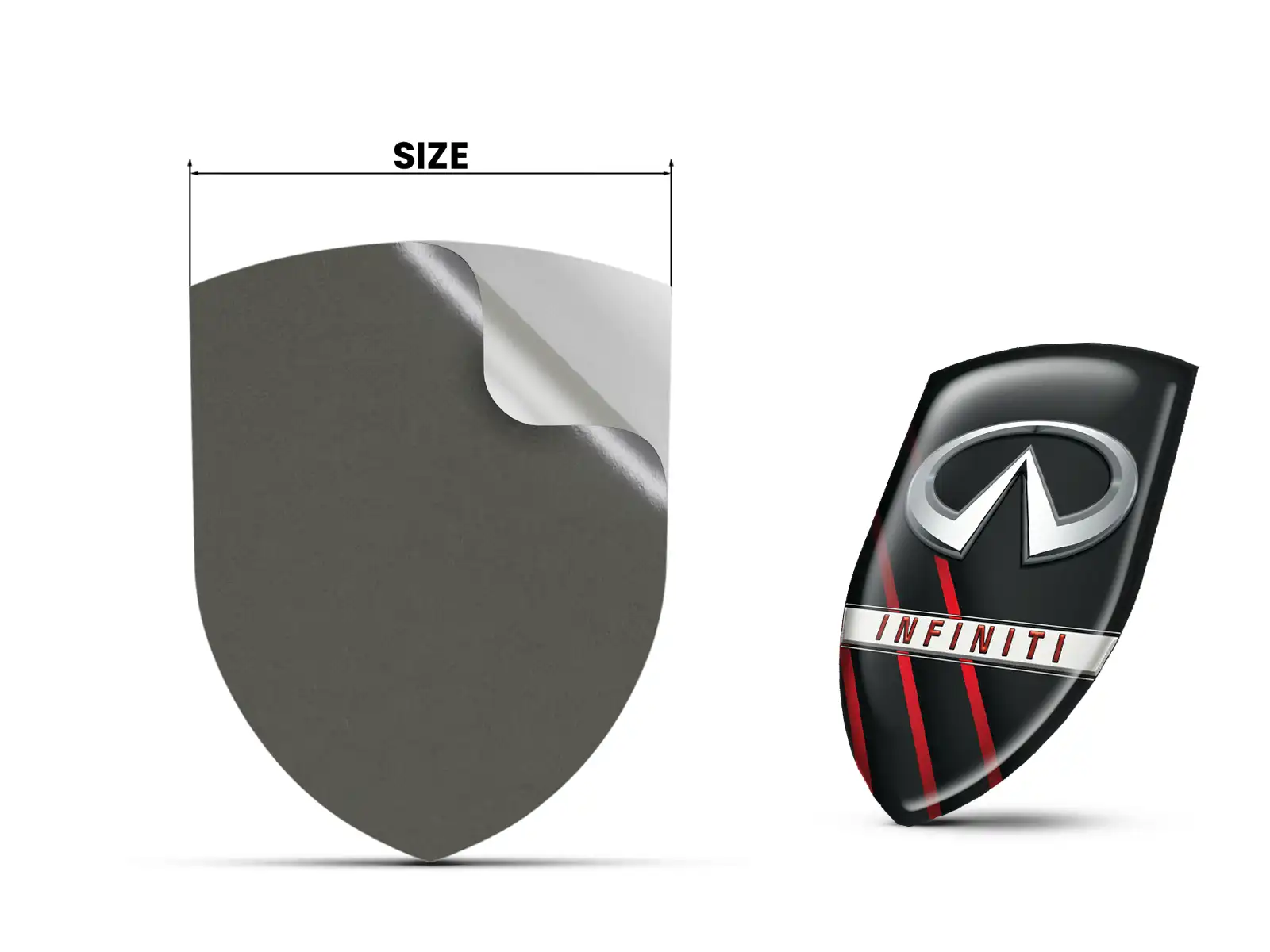 Infiniti Stickers Silicone Auto Pro Max Robuste Disposition Chic